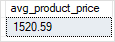 SQL Server Aggregate Functions - AVG function example