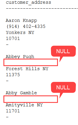 SQL Server CONCAT Function with NULL example