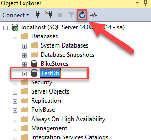 SQL Server CREATE DATABASE example