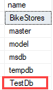 SQL Server CREATE DATABASE list all databases