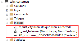 SQL Server DROP INDEX one index example