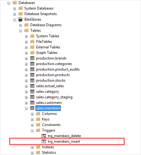 SQL Server ENABLE TRIGGER example