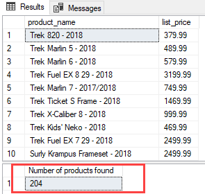 Stored Procedure Output Parameters