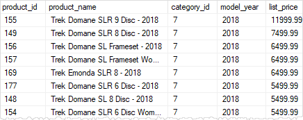 SQL Server WHERE - comparison operators