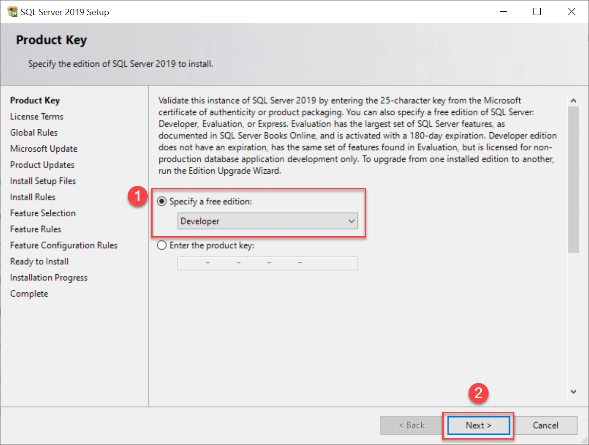 sql server 2017 developer edition offline installer